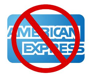 where does not accept amex.